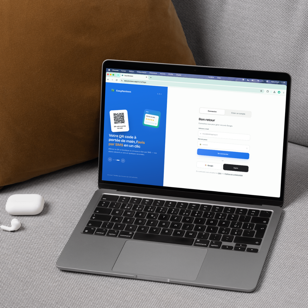 Créer un compte sur EasyReviews